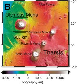 olympus mons map