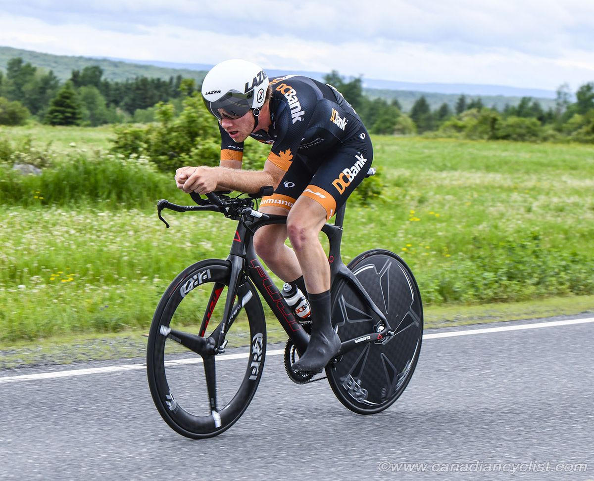 Travis Samuel (DC Bank Pro Cycling Team) finished 7th in the Tour de Beauce time trial
