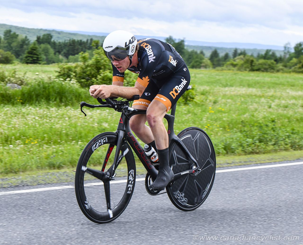 Travis Samuel (DC Bank Pro Cycling Team) finished 7th in the Tour de Beauce time trial