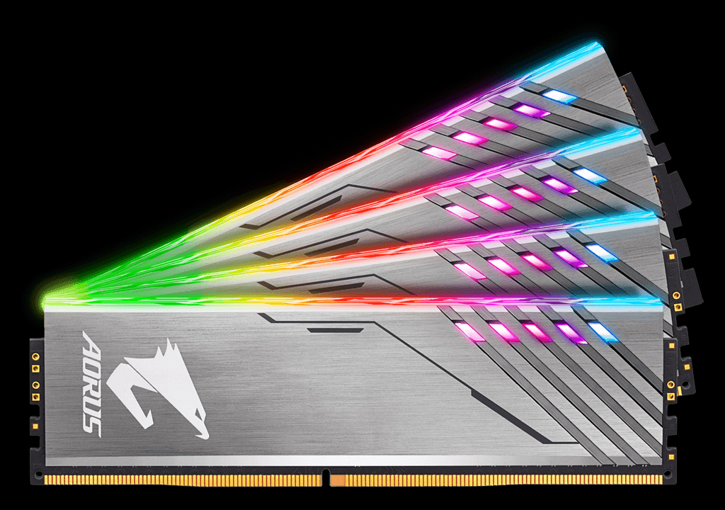 Gigabyte Aorus RGB Memory DDR4-3200 16GB: Two DIMMS, Four Slots 