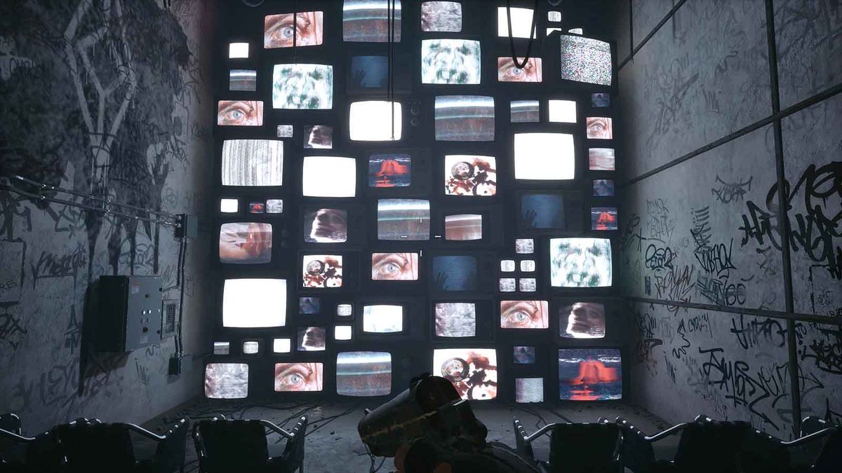 Screens from a horror game