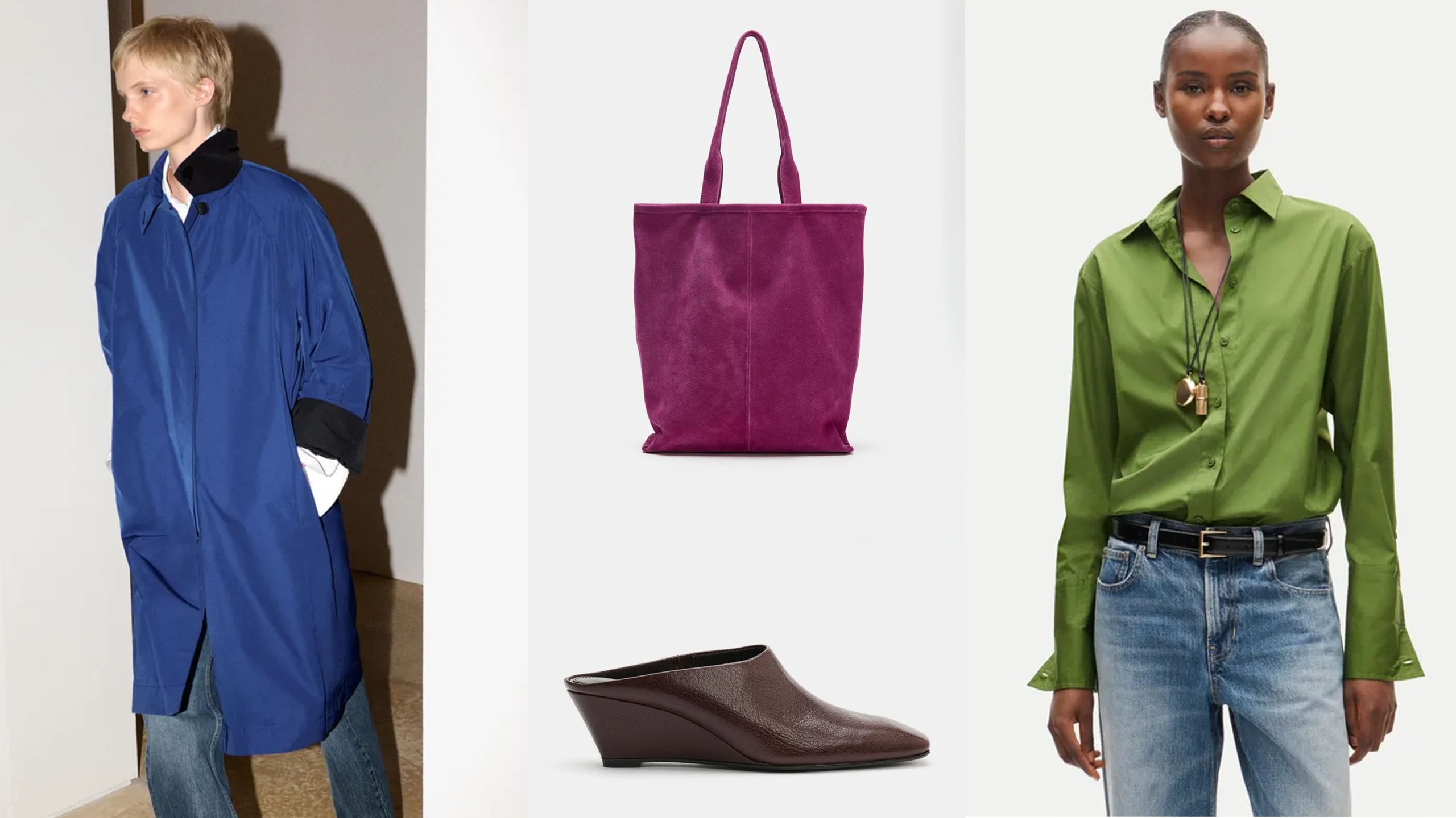 Collage of fall fashion items.