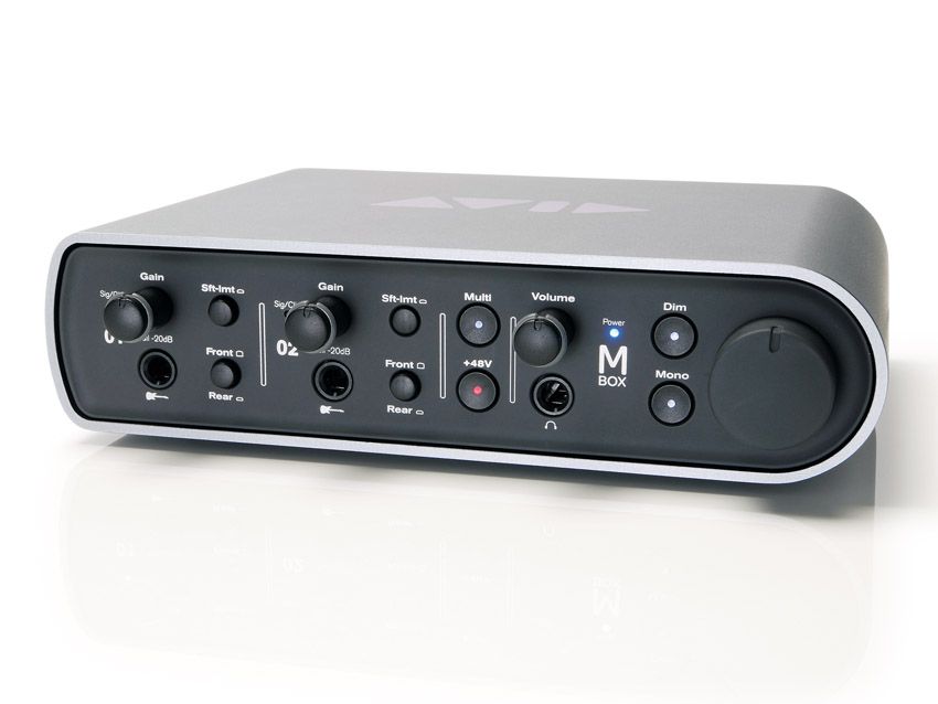 Small, solid construction means that the Mbox is a highly portable bit of kit.