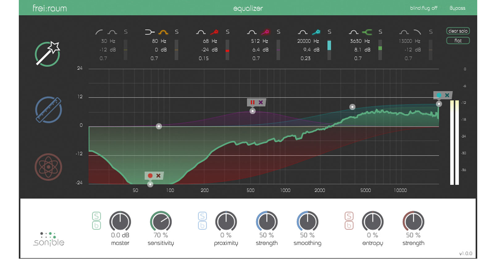 Smart EQ is a spooky mode that claims to be able to calculate the perfect curve for any source