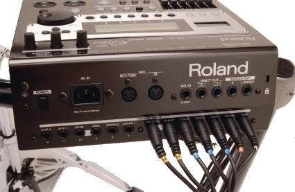 Colour-coded cables make setting up easy