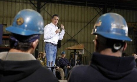 Mitt Romney speaks to Iowa steel workers: Countering President Obama&amp;#039;s Bain attack, Romney released a web video illustrating how his private-equity firm helped the working class.