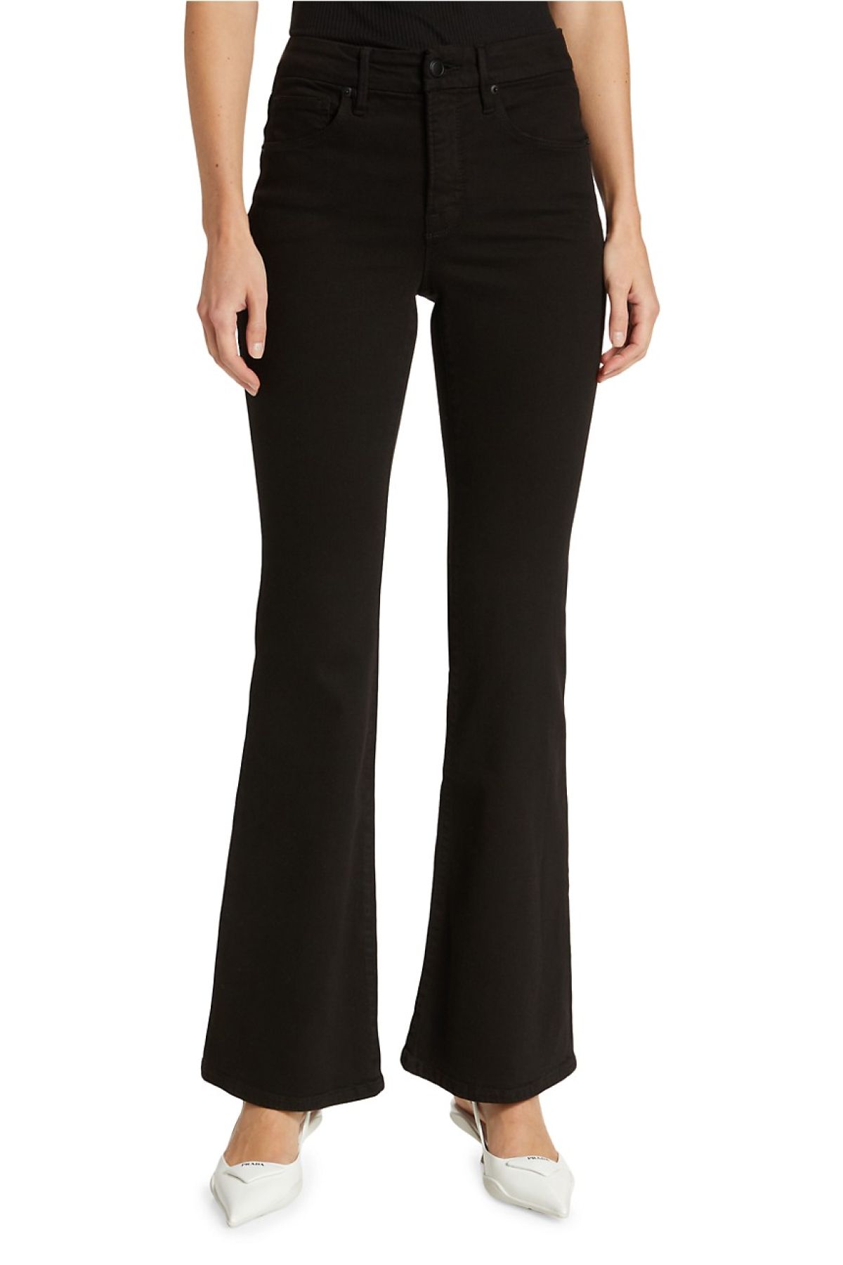 Good American Good Legs Mid-Rise Flare Jeans