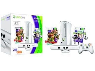 White Xbox 360 4GB Kinect bundle