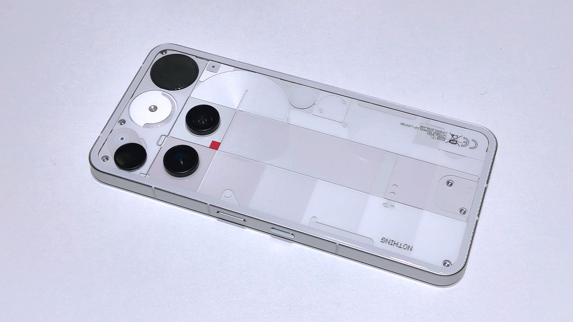 Nothing Phone 3 review; a silver-white smartphone