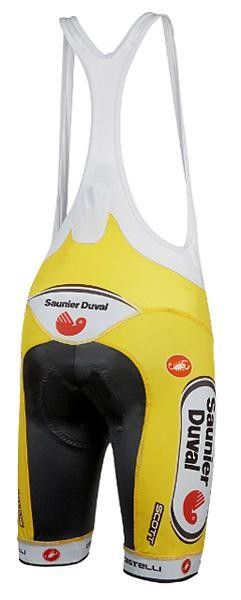 Team shorts are based on Castelli's "Free Bib" concept.