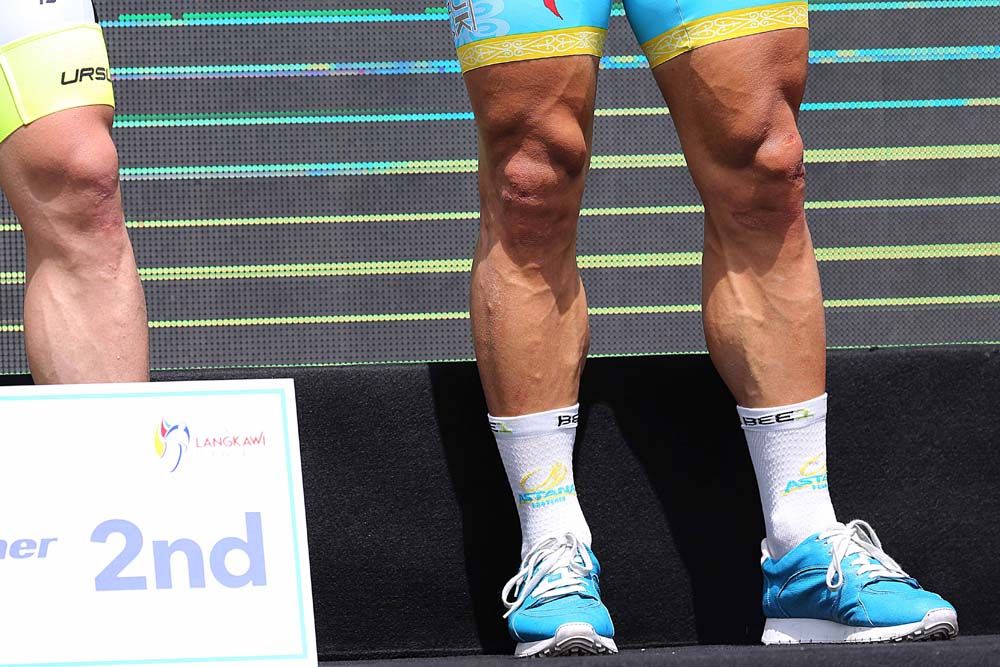 Andrea Guardini (Astana) has sprinter's legs