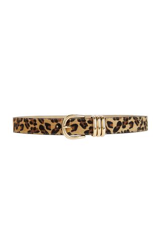 Polished Faux Fur Belt