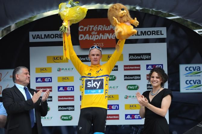 New Dauphin&eacute; leader Chris Froome (Sky)