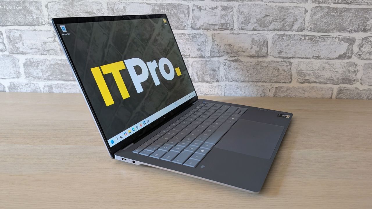 The HP OmniBook Ultra 14 on a desk