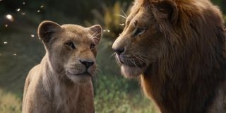 Nala and Simba in The Lion King 2019