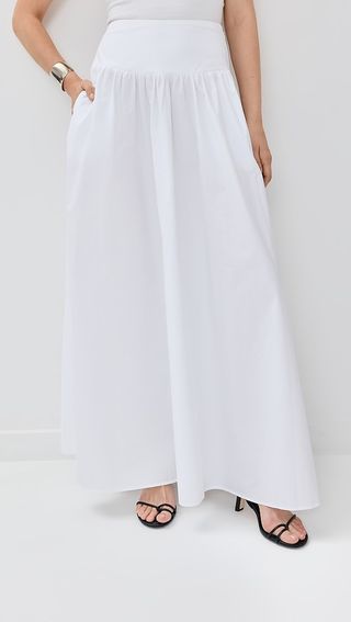 Susana Monaco Poplin Drop Waist Skirt