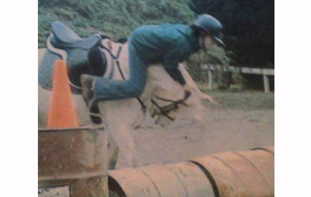 &ldquo;I have had this pony, Chance, since I was 11-years-old &mdash; I turn 30 this year. I will never forget how amazed I was with myself for not landing on these barrels. It still amazes me to this day! I love my old girl so much &mdash; her name is Chance and we live in New Zealand&rdquo; &mdash; Sarah Thrasher