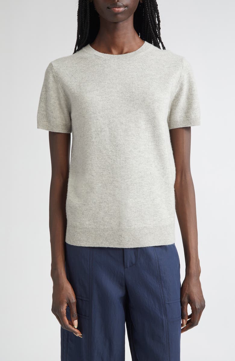 Short Sleeve Wool & Cashmere Sweater