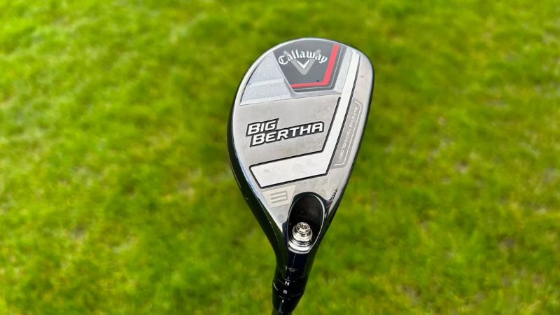 Callaway Big Bertha Hybrid held aloft on the golf course