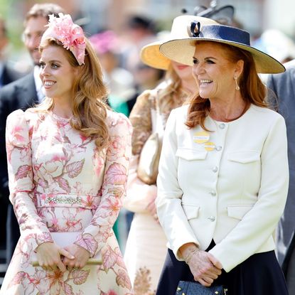 Princess Beatrice and Sarah, Duchess of York attend Ascot