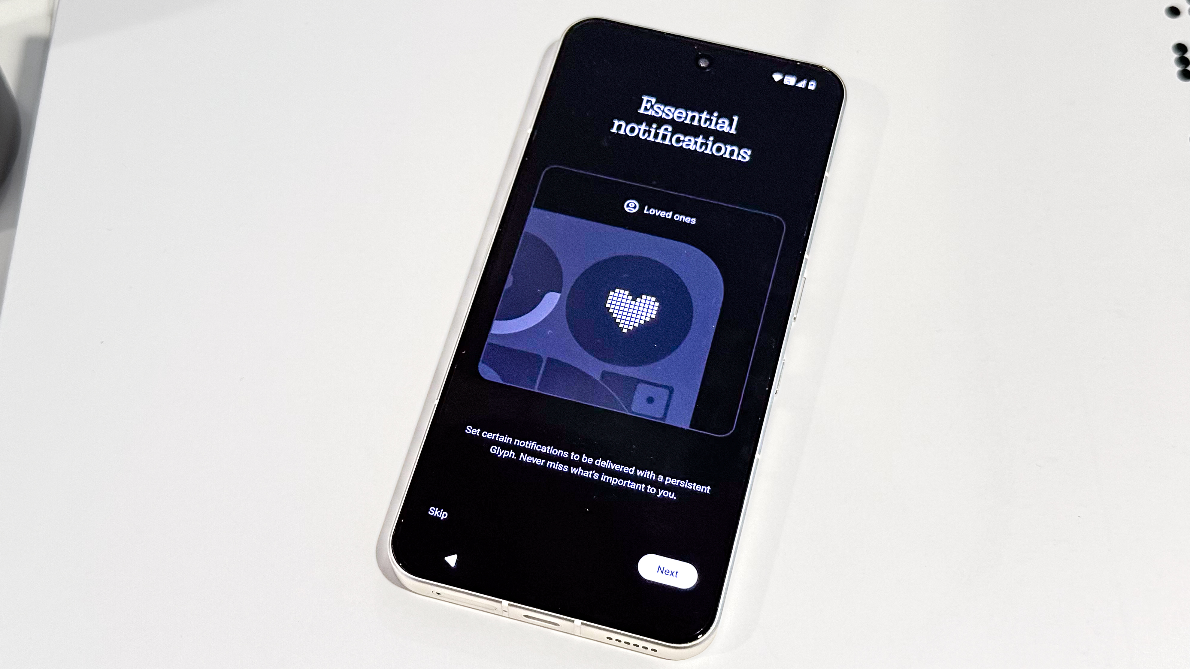 Nothing Phone 3 Essential Notifications