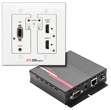 UHBX-SW3 Auto-Switching Wall-Plate with HDBaseT