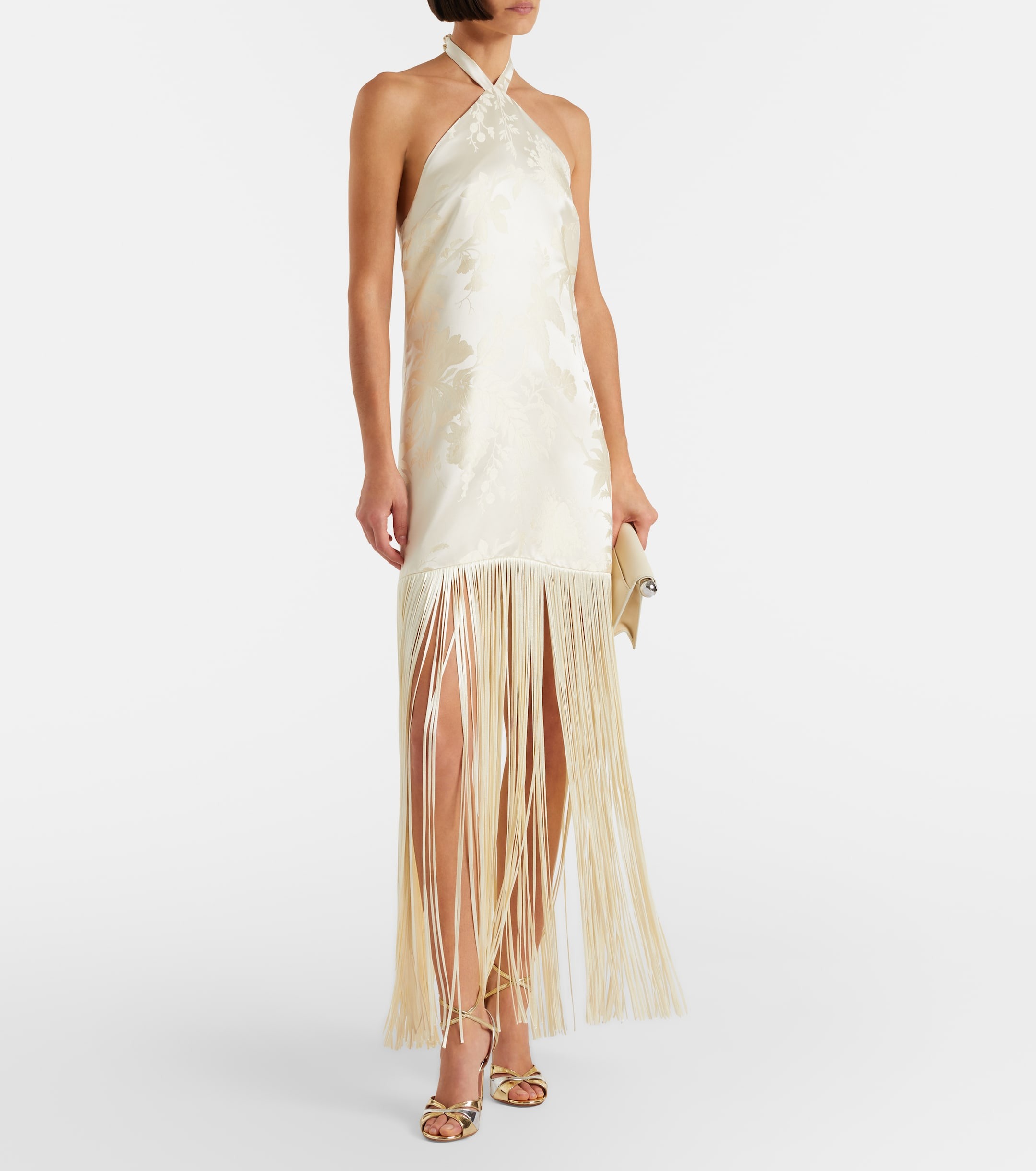 Taller Marmo Colorado floral jacquard maxi dress