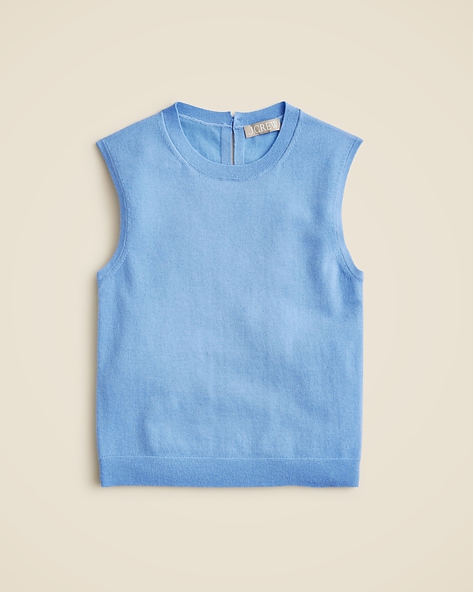 Featherweight Cashmere-Blend Cropped Sweater Shell