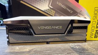 A photo of Corsair's Vengeance DDR5-8400 CUDIMM memory kit