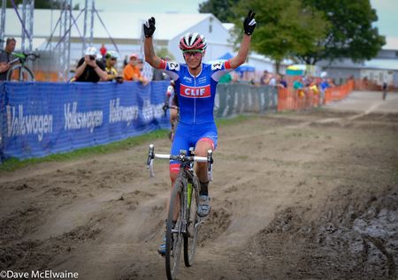 Katerina Nash (Cliff Pro Team) wins the C1 event at Jingle Cross