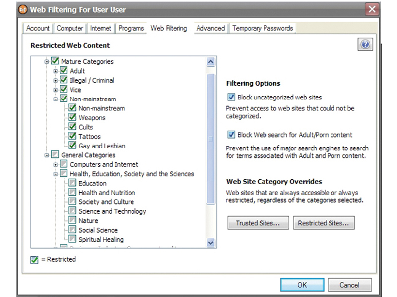 Webroot Parental Controls