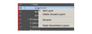 Grouped items visibility controls are disabled. Why? With no similar controls in the context menu