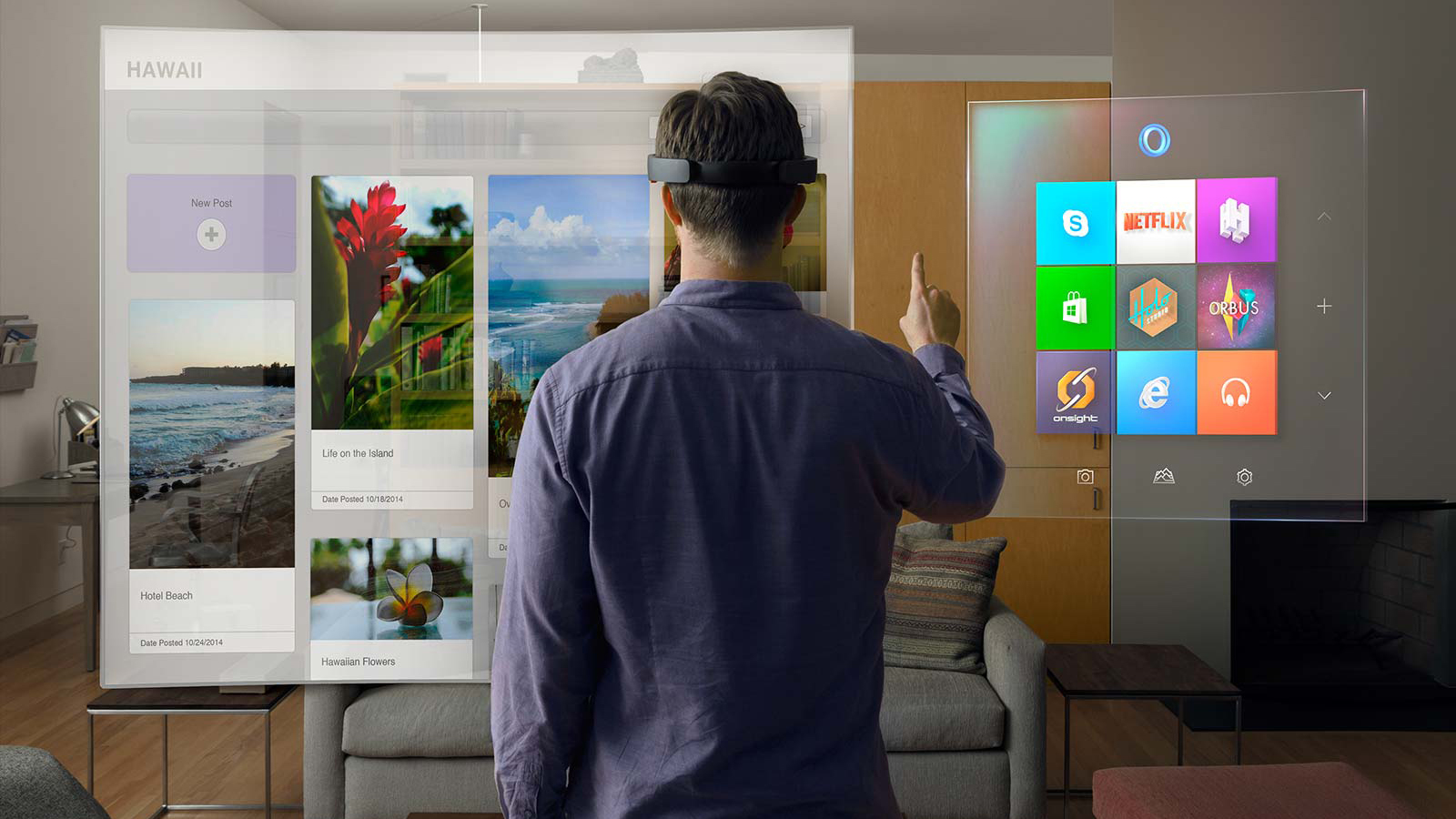 Hololens in use