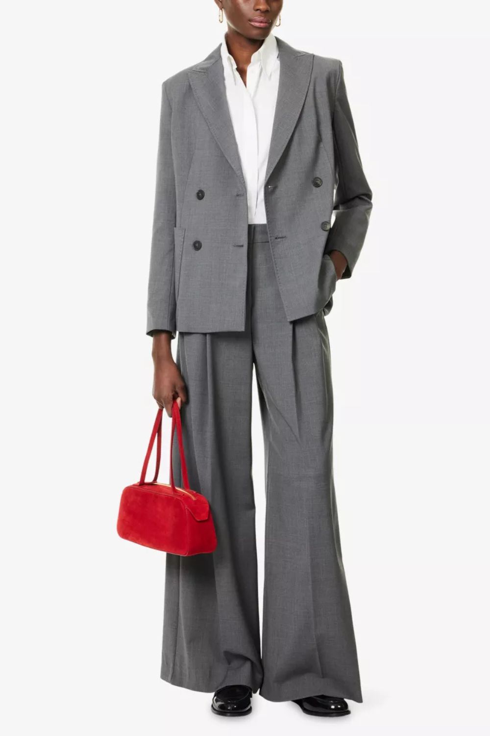 Weekend Max Mara Adelfi Wide-Leg Wool Trousers
