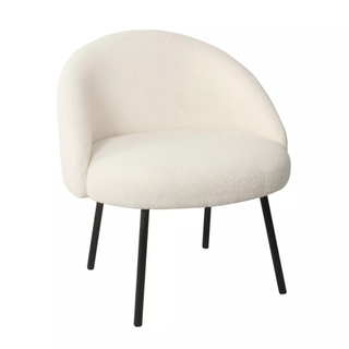 A sherpa look accent chair from Target