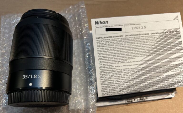 Nikkor Z 85mm f/1.2 lens