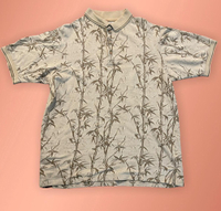 Depop, Boca Classics Bamboo Print Polo Shirt ($20)&nbsp;
