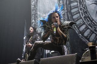 Arch Enemy's Alissa White-Gluz tries to get Wembley on-side