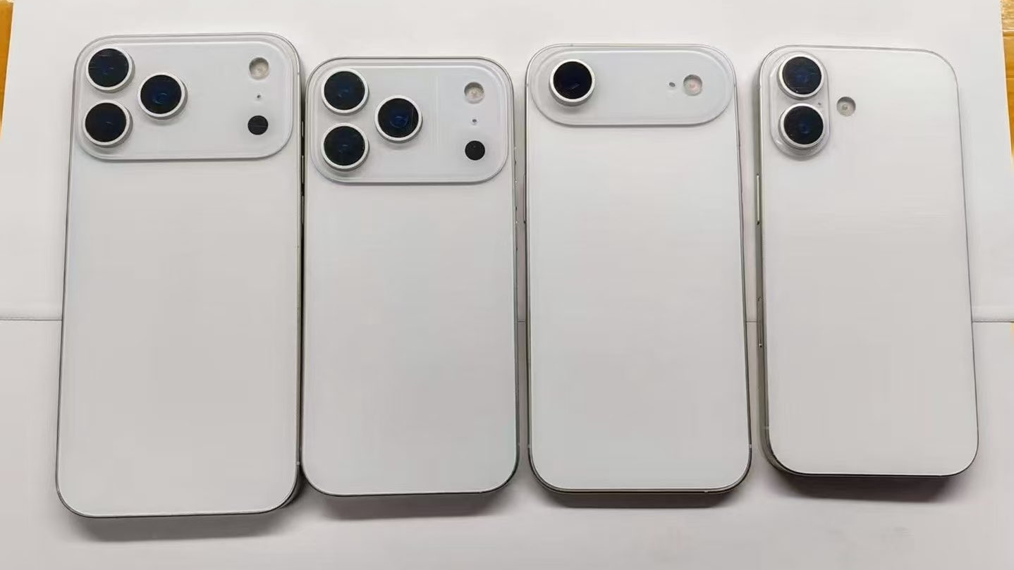 Leaked iPhone 17 series dummy units