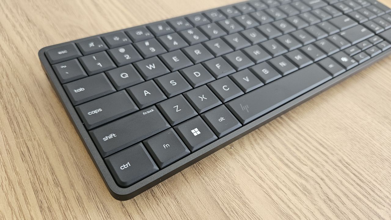 The HP EliteBoard G1a on a desk