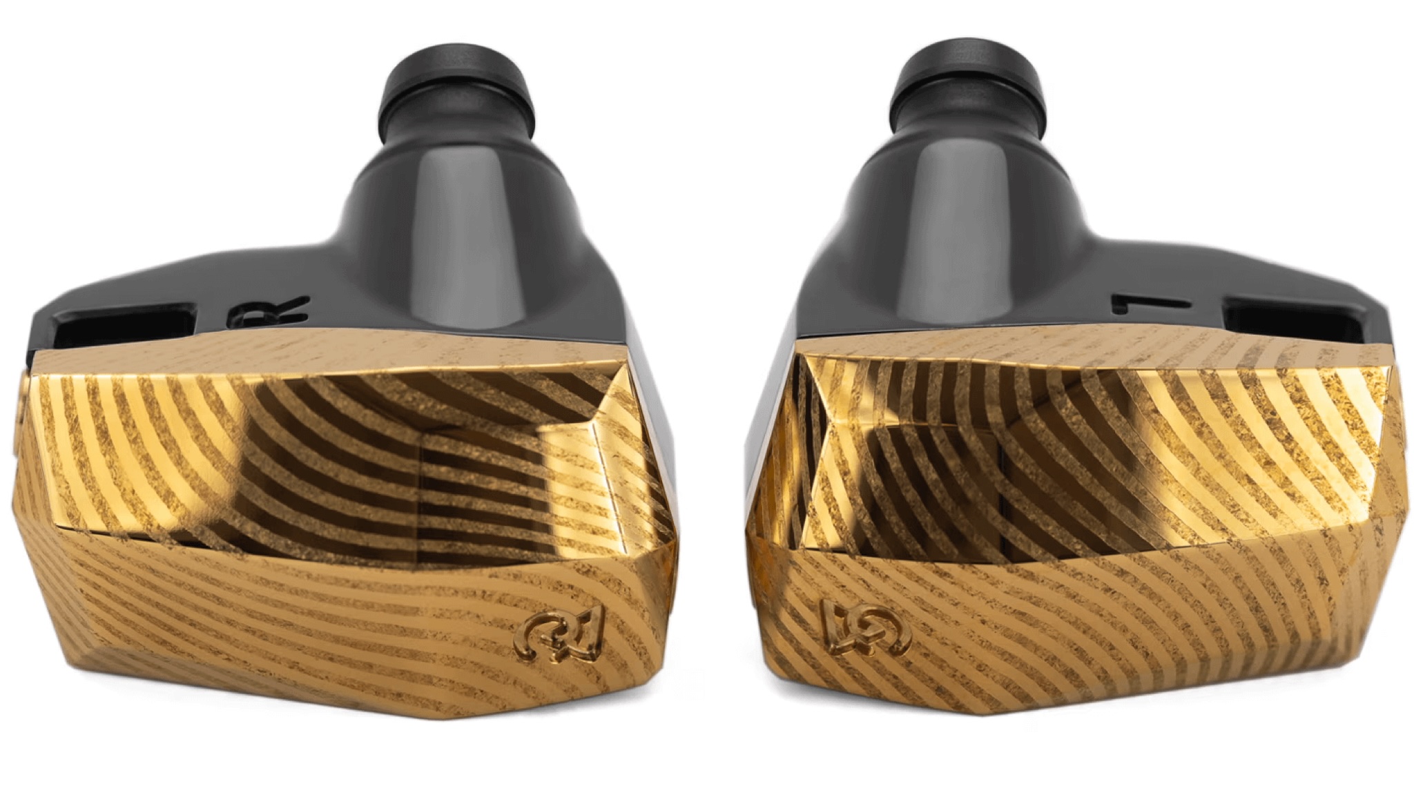 Campfire Audio Andromeda 10 SE IEMs in gold shot on a white background