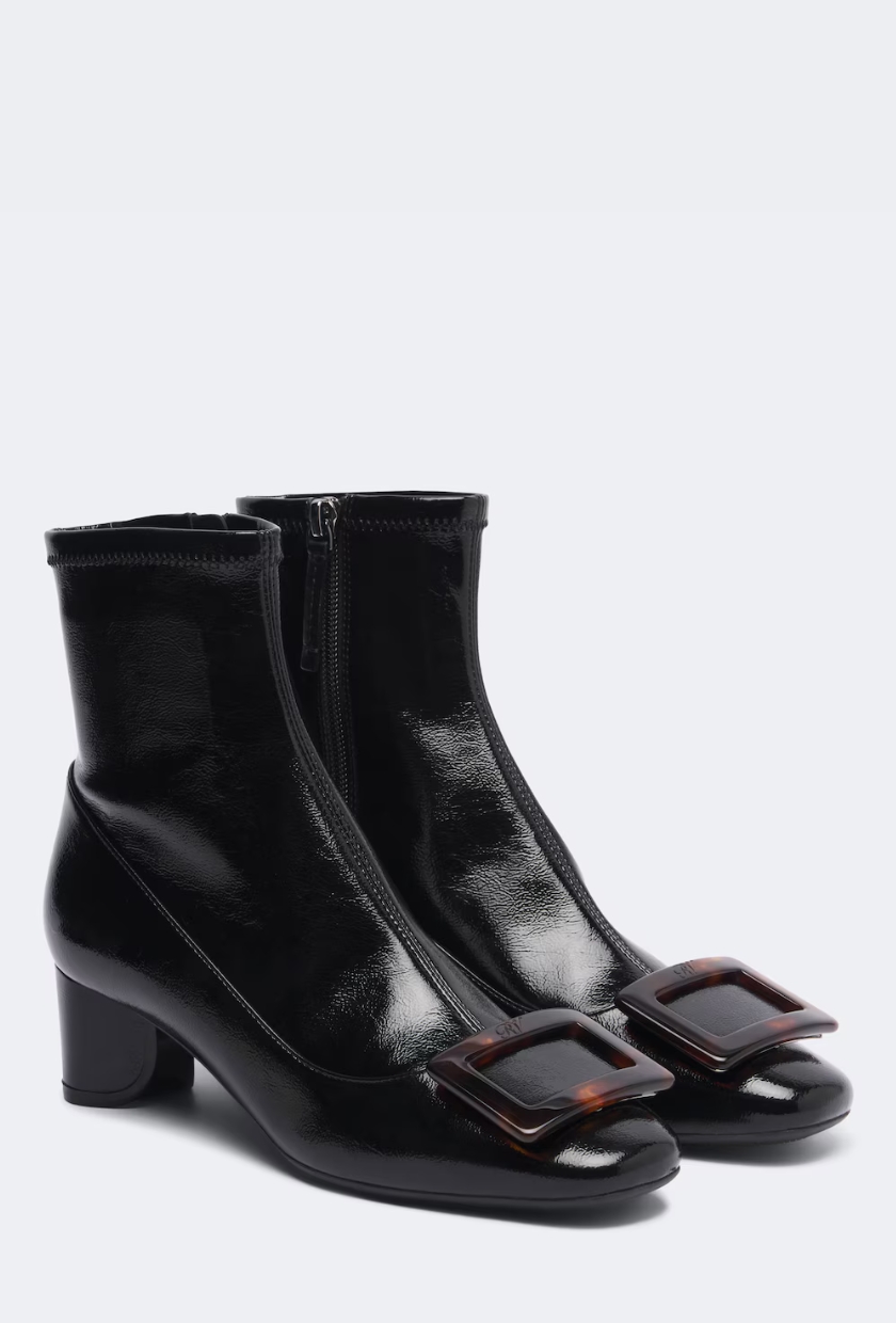 U Look Ankle Boots in Black - Roger Vivier