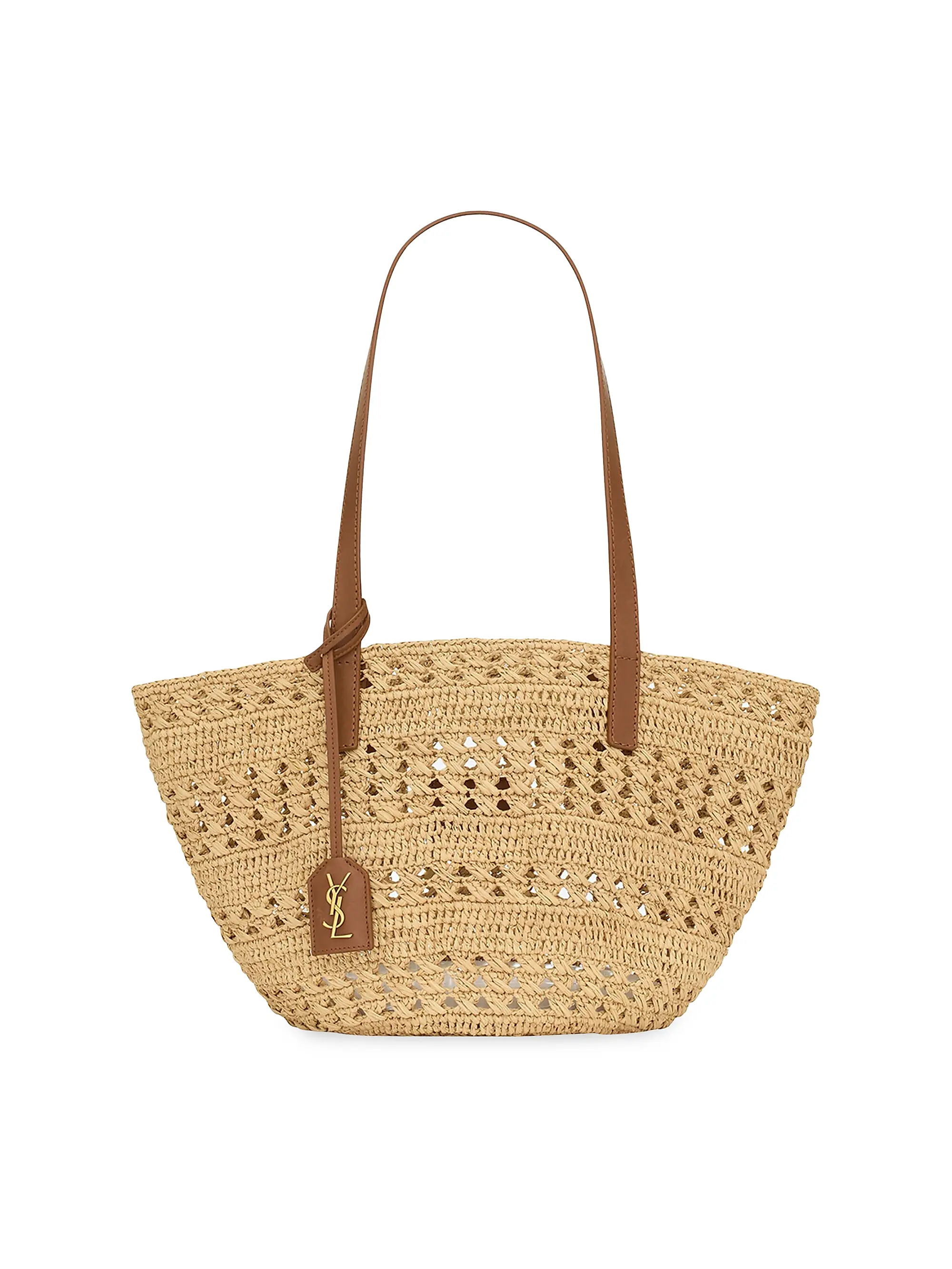 Panier Small Shoulder Bag in Raffia