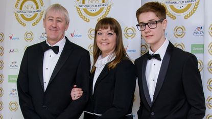 Nicholas Lyndhurst and his wife Lucy with their late son Archie