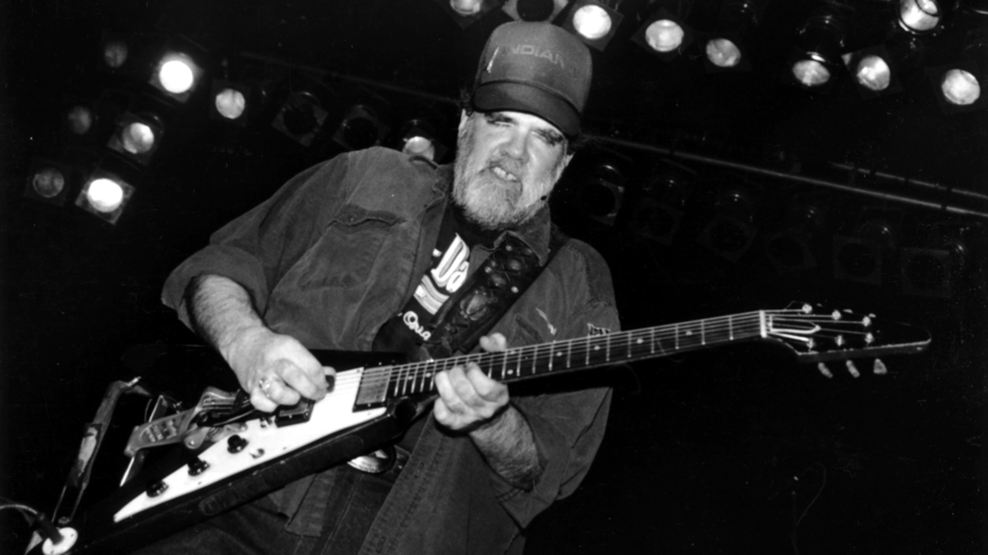 Photo of Lonnie Mack at the Town &amp; Country Club, London on 5-8-90