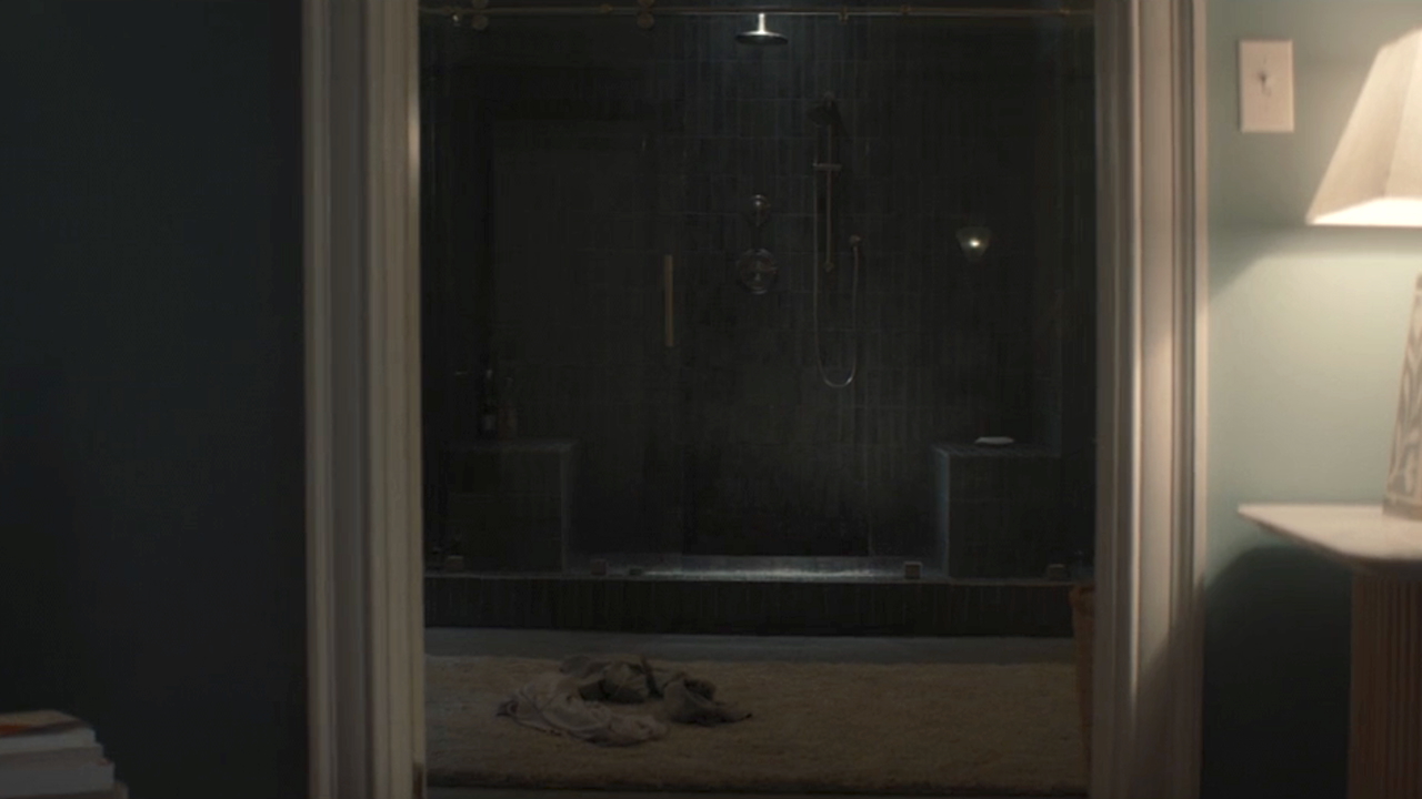 Torabi's empty shower without Jane in it anymore in Paradise Season 2 finale