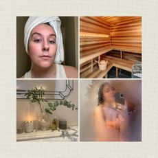 Sauna & cold plunge collage