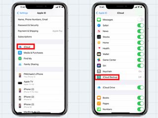 how to backup an iphone: icloud