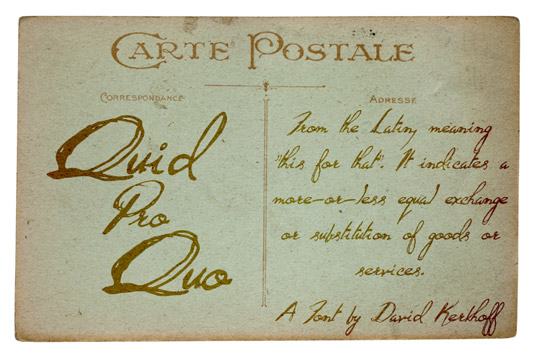 Free retro fonts: Quid Pro Quo