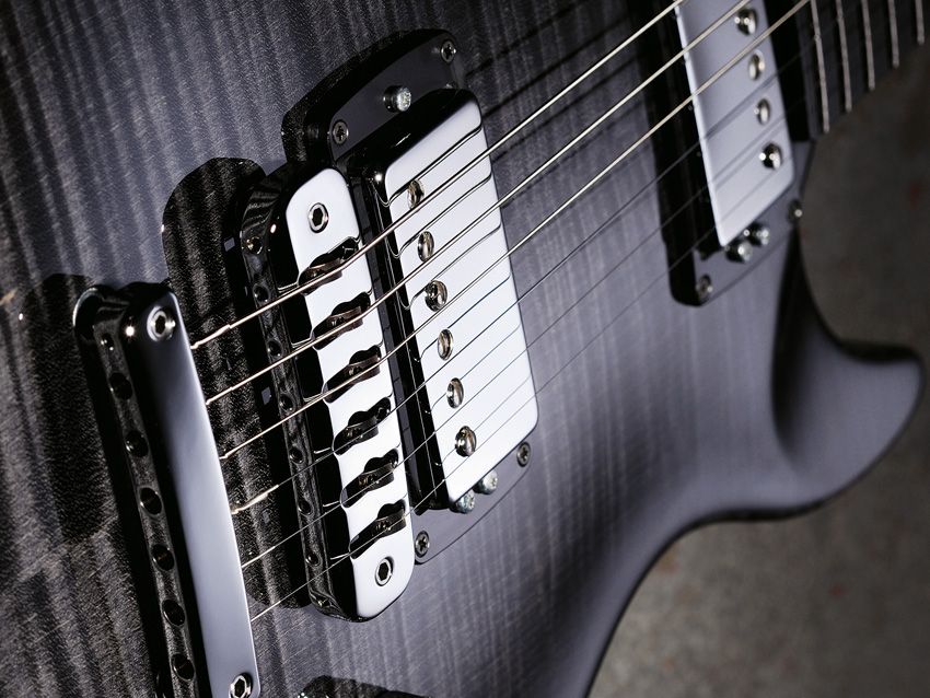 The GV's Amber humbuckers offer clarity even with ultra-gain tones